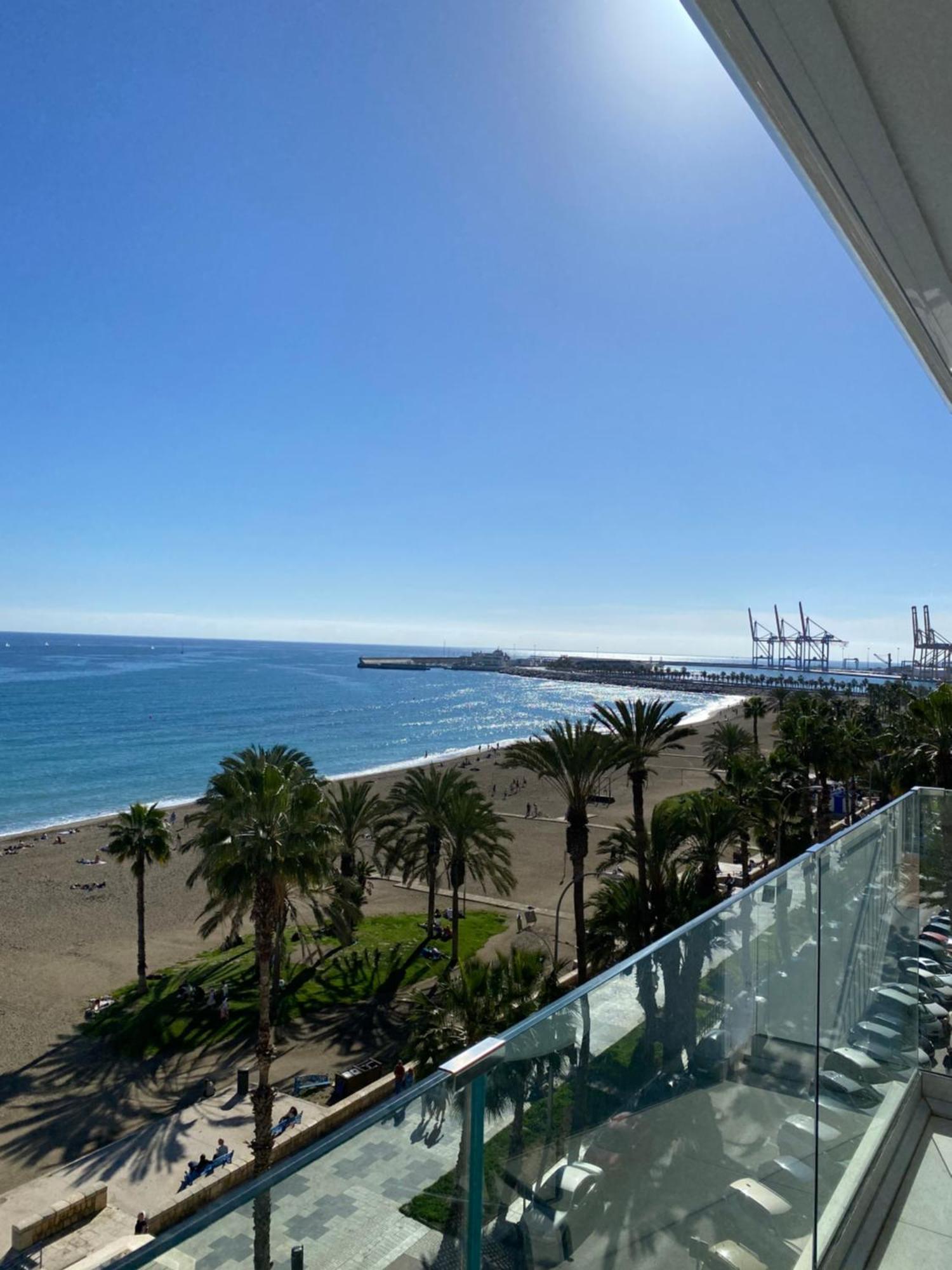 Playa Malagueta Vistas Frontal Al Mar Con Dos Dormitorios Màlaga Exteriér fotografie